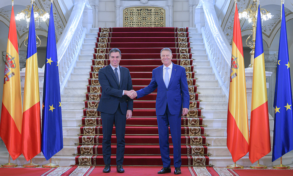 Klaus Iohannis and Pedro Sanchez